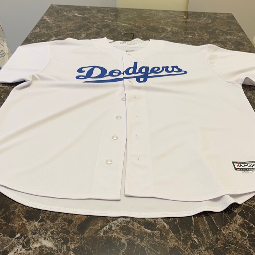 Dodgers Kershawn Jersey. White and Blue. Size 3XT